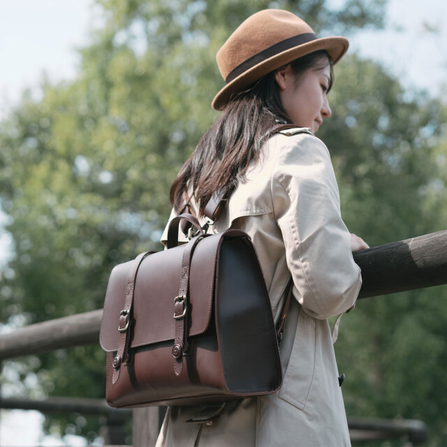 本革サッチェルバッグ・レディースバッグ 