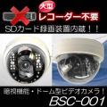 SDカード録画できるドーム型暗視ビデオカメラ【BSC-001】