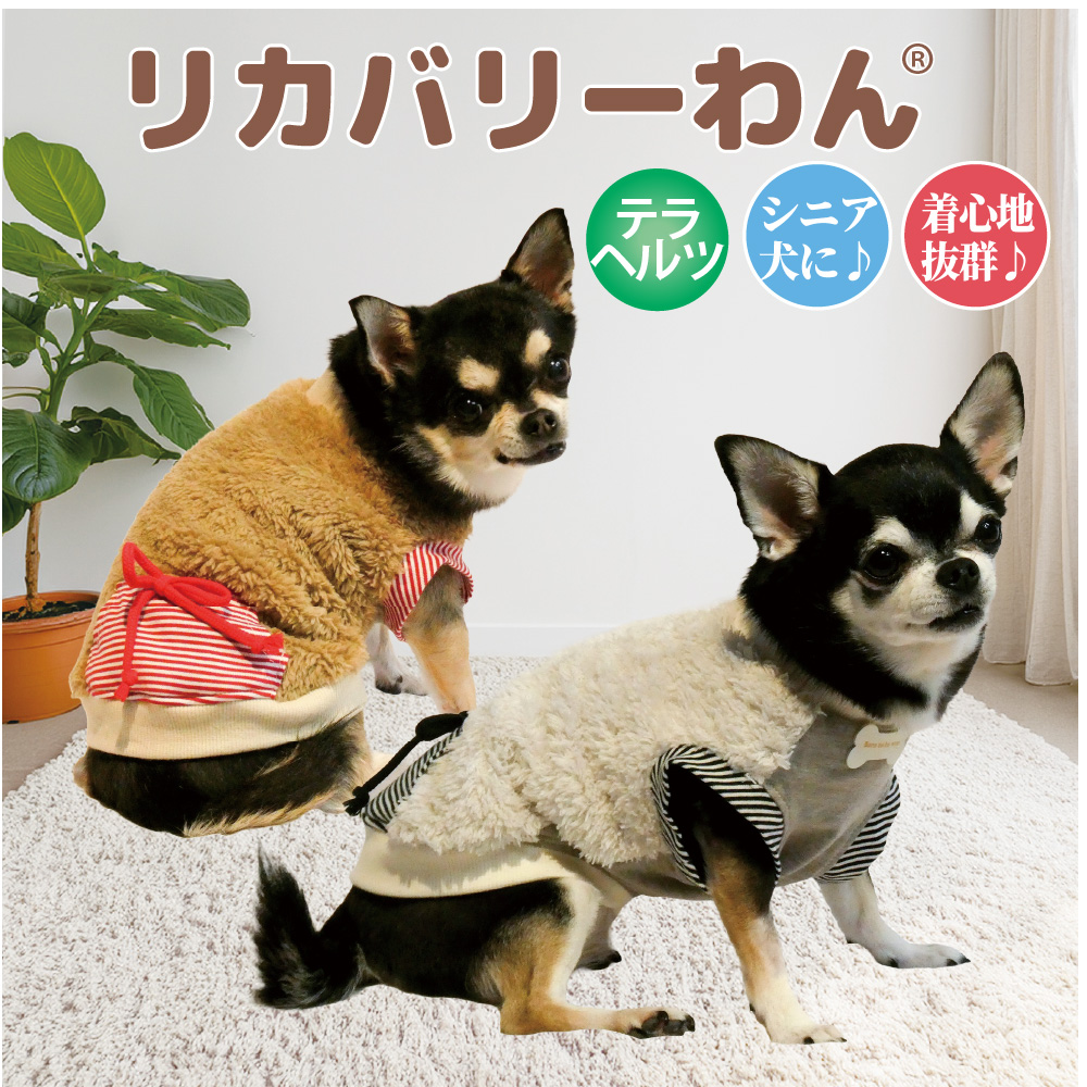 【10月中旬から下旬入荷予定】犬リカバリーウェア 2026クークチュール秋冬新作 【テラヘルツ・コージーポケットタンク】[SSから3L]（2色）12521[犬服]