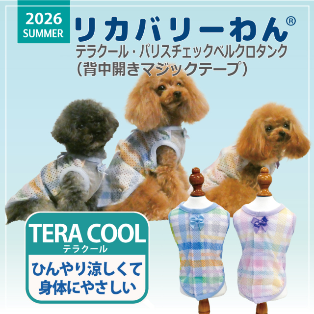 6月中旬から下旬入荷予定】【熱中症対策】2026夏物新作ドッグウェア犬