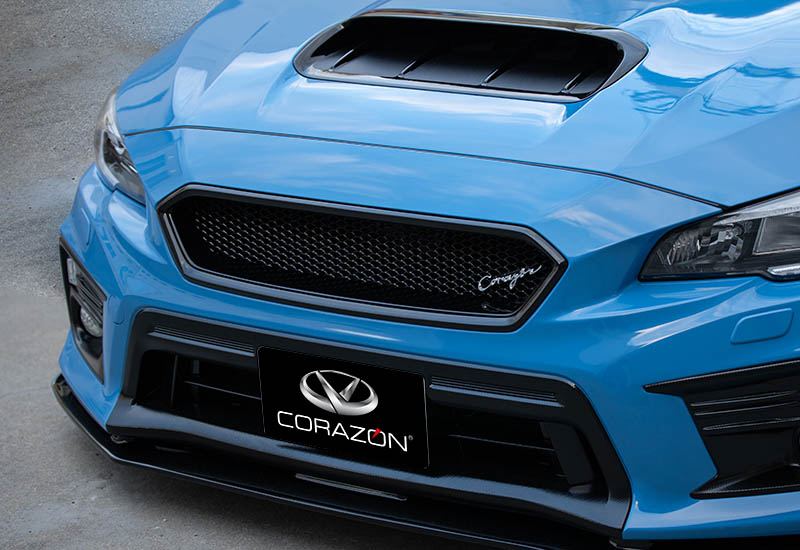 CORAZON　フロントグリルタイプS　(FRP)未塗装　WRX STI/S4　VAB／VAG D~F型