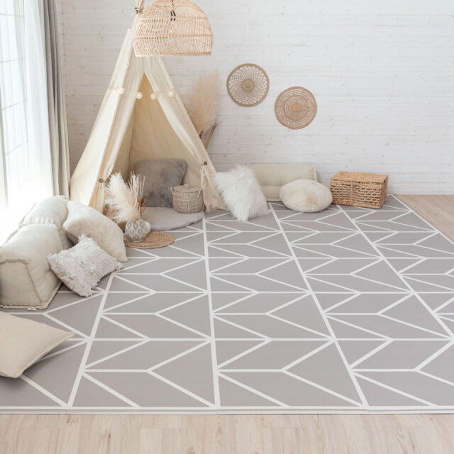 送料無料】プレイマット ジョイントマット グレー Bonheur ボヌール