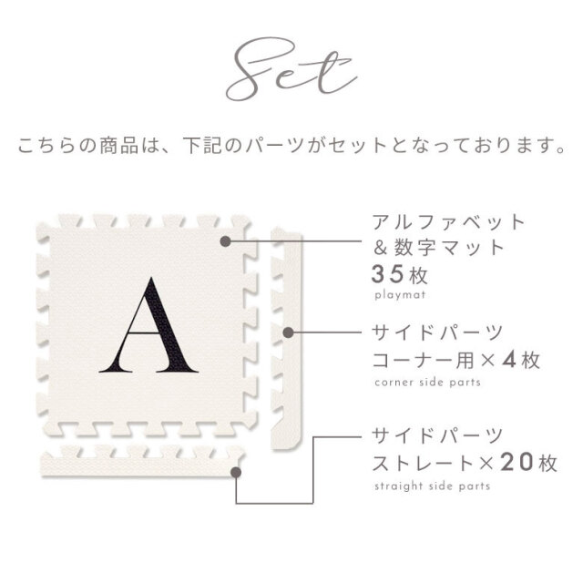 送料無料】【即納可】アルファベット柄 プレイマット ジョイントマット