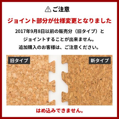 激安コルクマット 大粒30cmタイプ 108枚セット団地間 江戸間6畳用