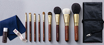 美粧堂化粧筆9本セット（ポーチ・ブラック）