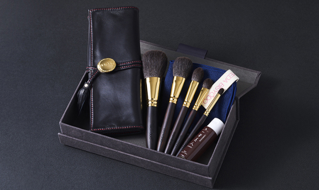 G-SET5-GLD GRAND 化粧筆5本セット/ポーチ（ゴールド）