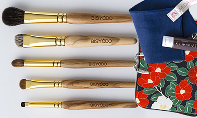 OL-SET5-TBK オリーブ5本＋短軸用筆ケース（椿）セット