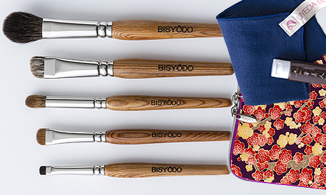 YS-SET5-UME 屋久杉5本＋短軸用筆ケース（梅）セット