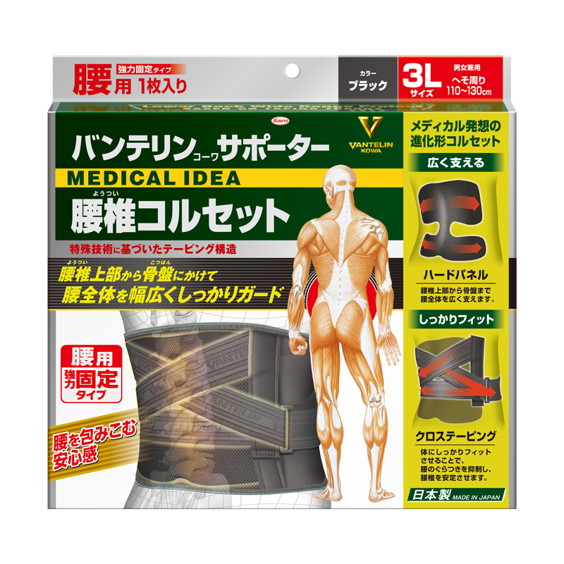 バンテリンコーワサポーター腰椎コルセット