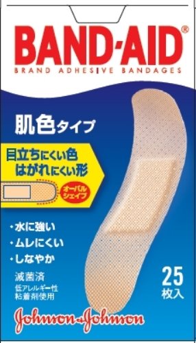 ジョンソン＆ジョンソンバンドエイド肌色タイプスタンダードサイズスタンダードサイズ25枚