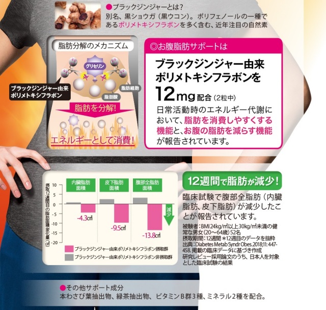 お腹脂肪サポート