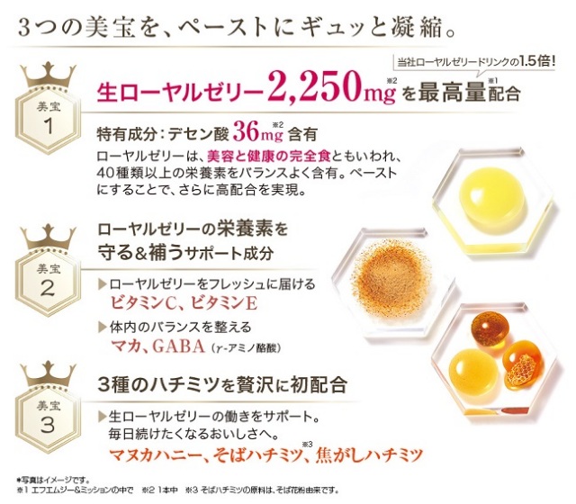 エフエムジー＆ミッション 生ローヤルゼリー 女王の美宝 10g×30本