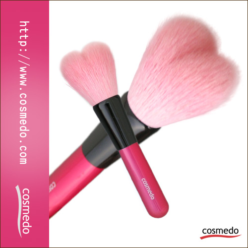 熊野筆ハート型化粧筆（メイクブラシ）