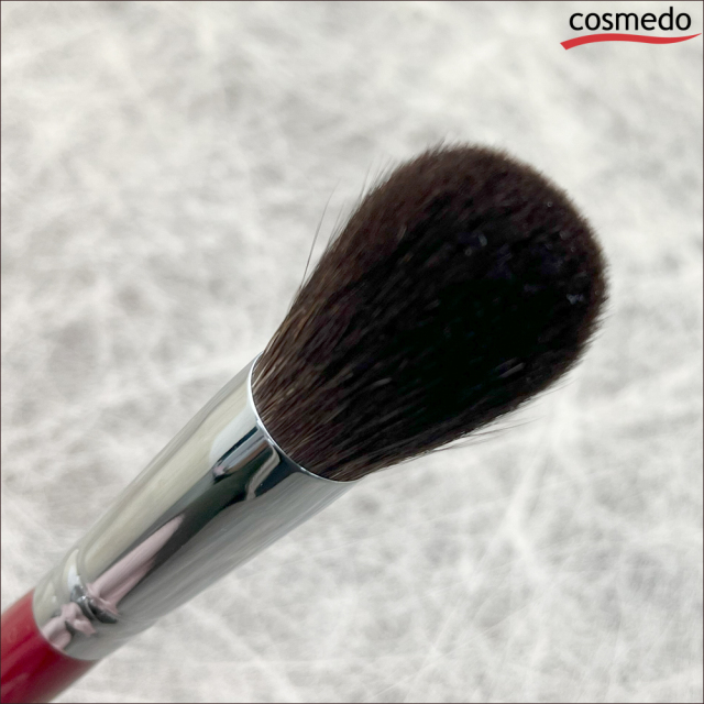 匠の化粧筆コスメ堂】ショートタイプ最高級灰リス100％チークブラシ丸