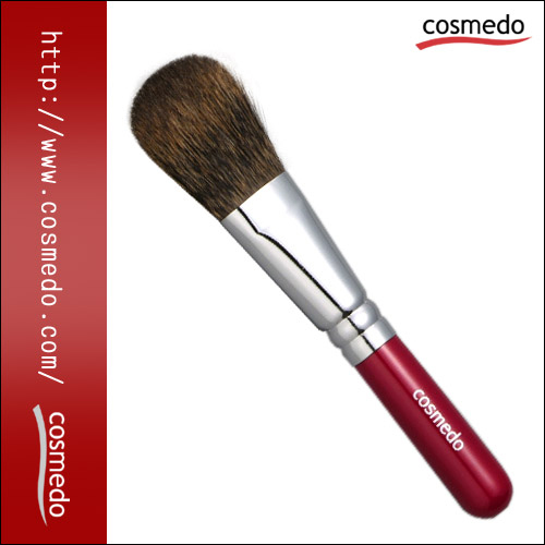 匠の化粧筆コスメ堂】ショートタイプチークブラシ（松リス100％）平筆