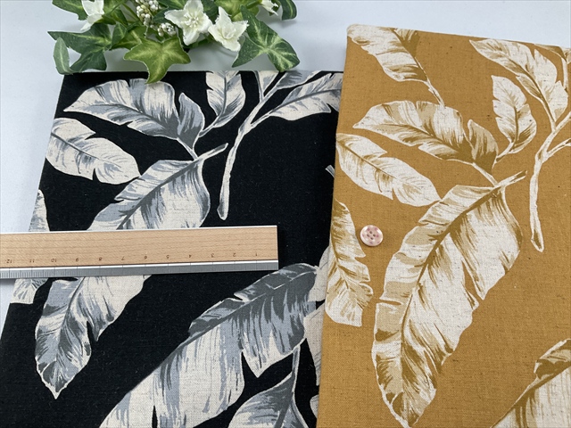 綿麻シーチングフラワー