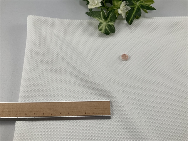 オフホワイト鹿の子