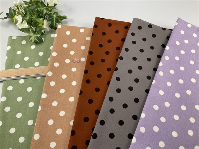 水玉コットンオックス