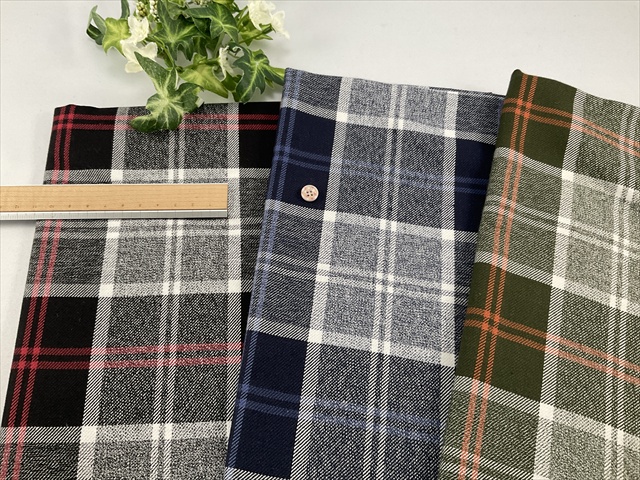 コットン綾織ラインチェック