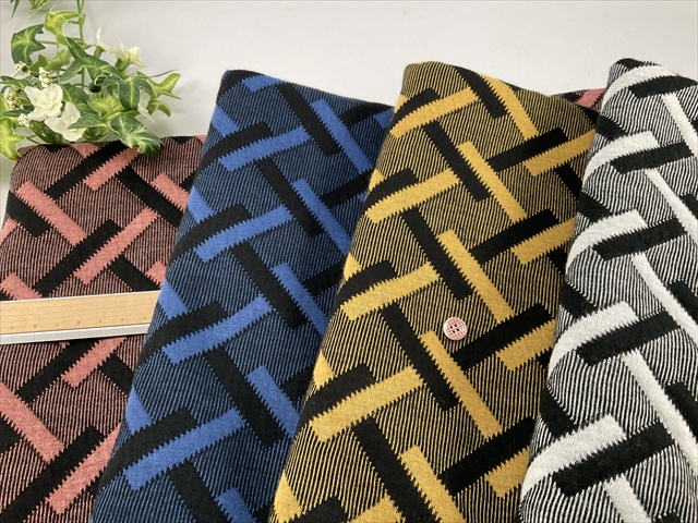 キルトニットストライプチェック