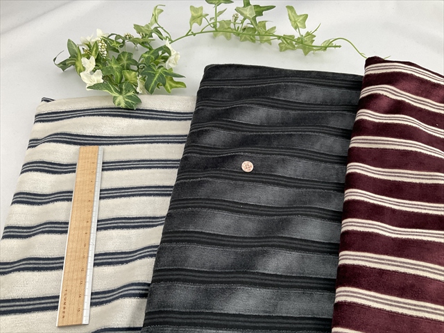 ベロアボーダーニット