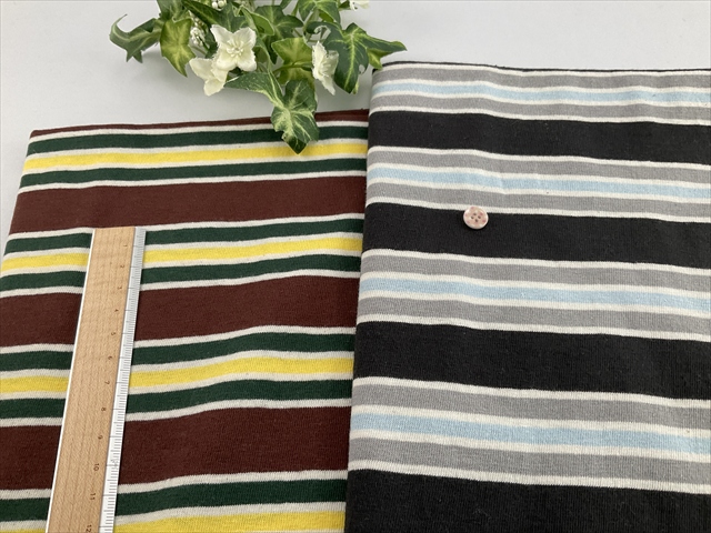 コットンマルチボーダー天竺