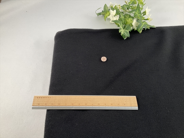 柔らか裏毛パイルトレーナーブラック