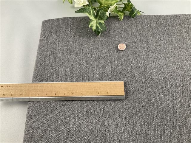 裏起毛デニム風柔らかストレッチグレー