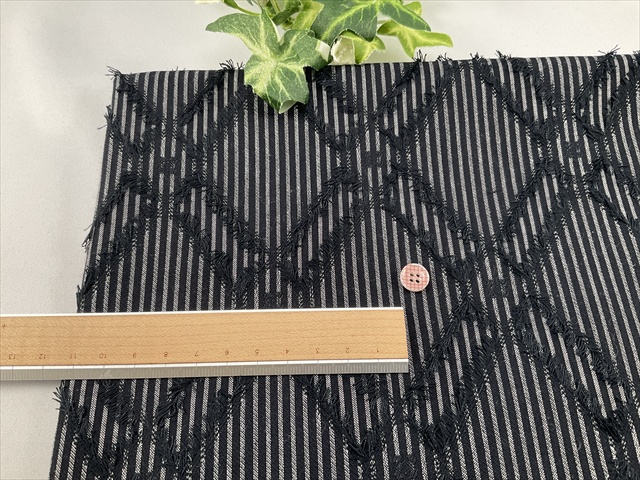 カットジャガードストライプダークネイビー