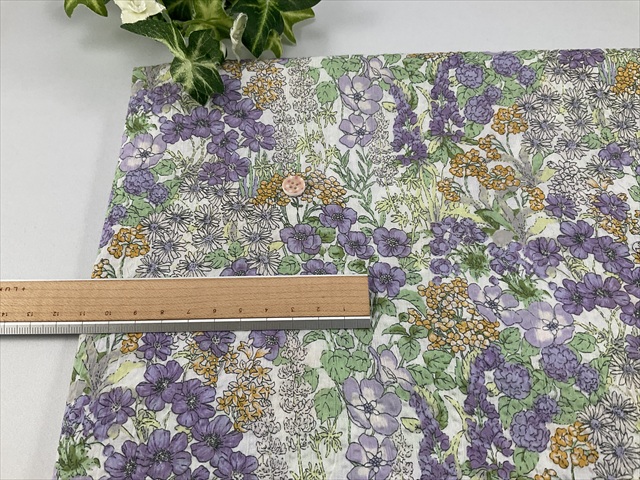 綿ローンミラクルウェーブウェーブフラワー