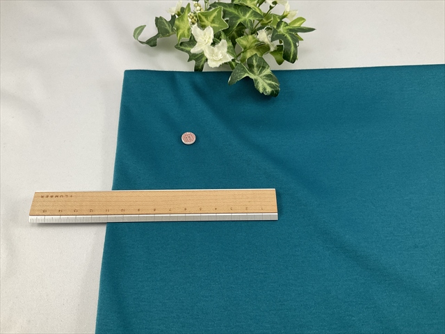 柔らかスムースピーコックブルー