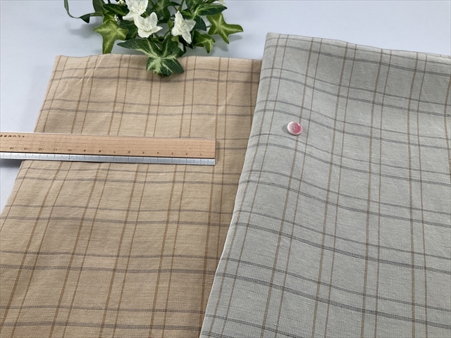 今月の目玉商品イタリービスコースリネンチェック