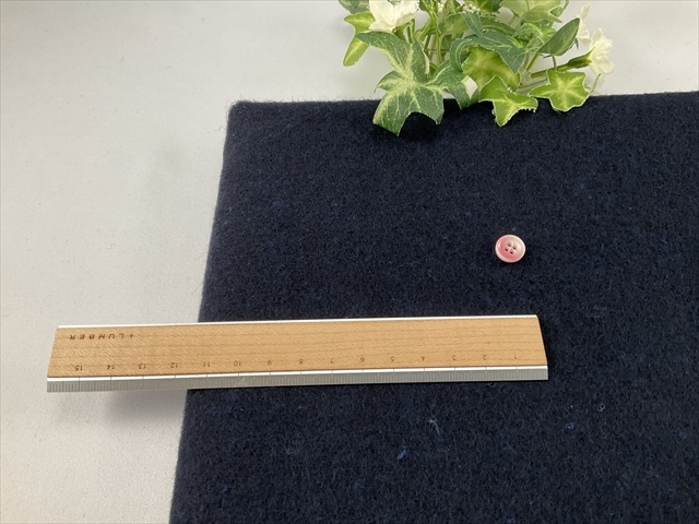 柔らかウールモッサダークネイビー