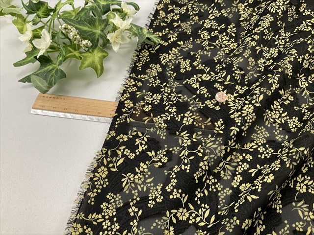 今月の目玉商品シフォンカットジャガードペイズリー小花