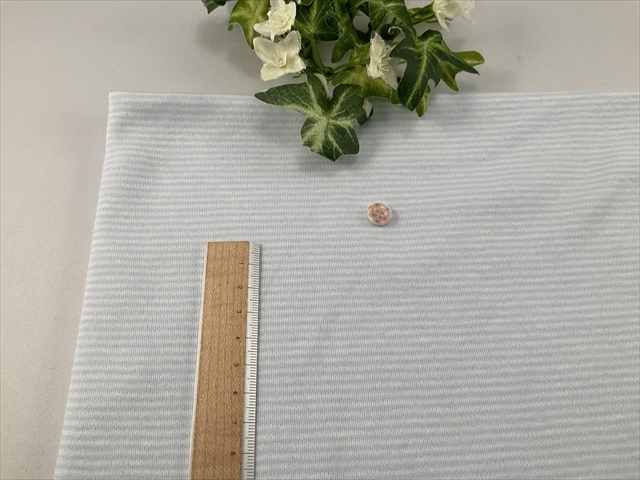 ソフトスムースボーダーベビーブルー