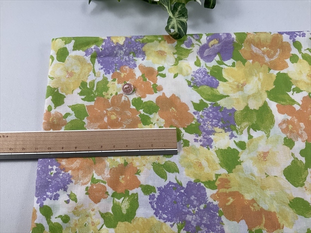 綿ローンシルクソフトプリントパステル