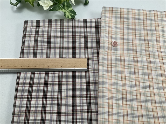 播州織チェックコットン