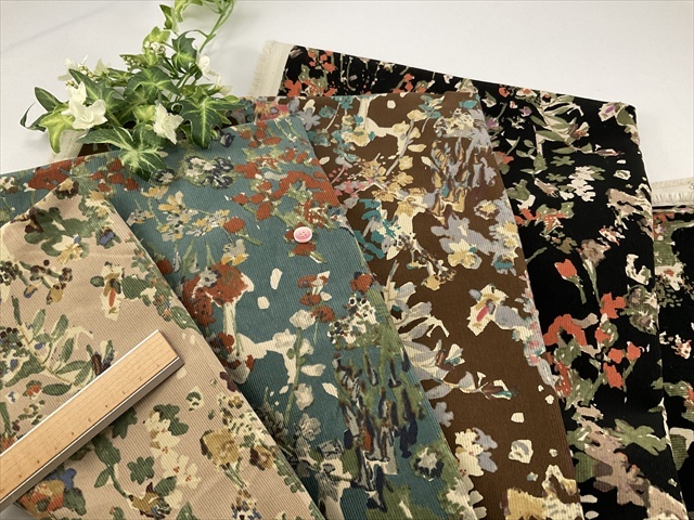 細ウネコーデュロイフラワー