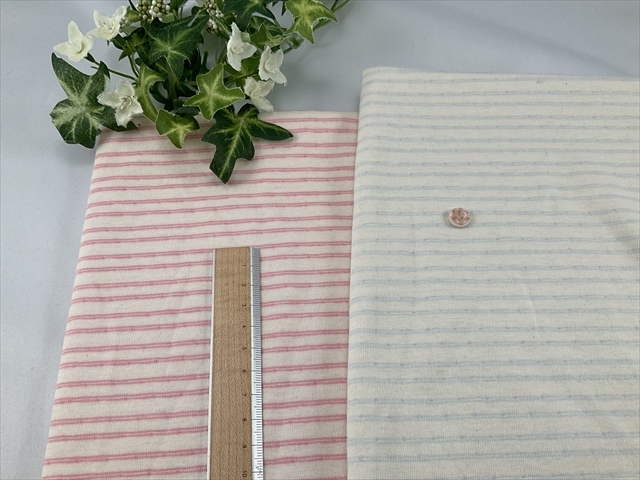 接結ボーダードット天竺