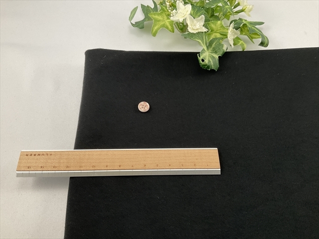 ハイゲージ裏ミニ裏毛ブラック