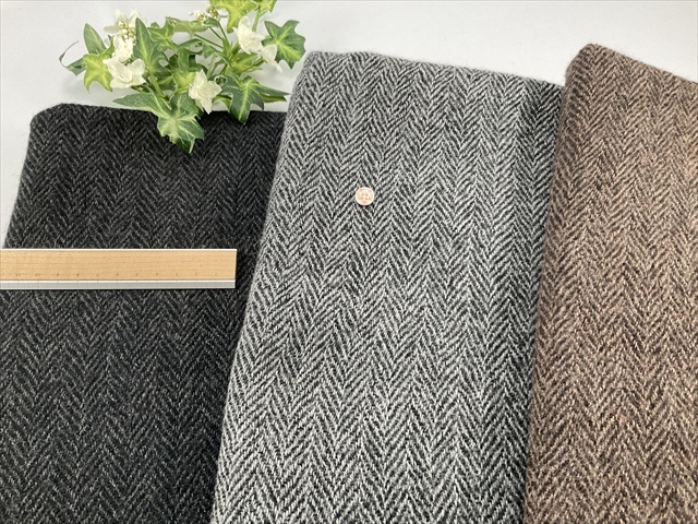 ウールガーゼヘリンボン