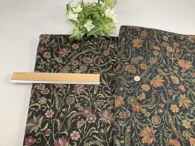 ウール混フラワースムース