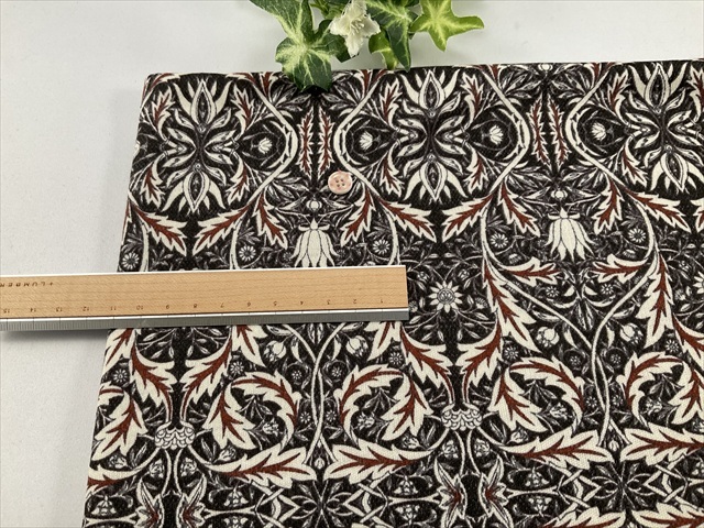 ウール混スムースブラウンベージュ