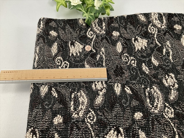 ラメ入りジャガードブラック