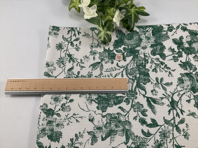 麻レーヨングリーンフラワー