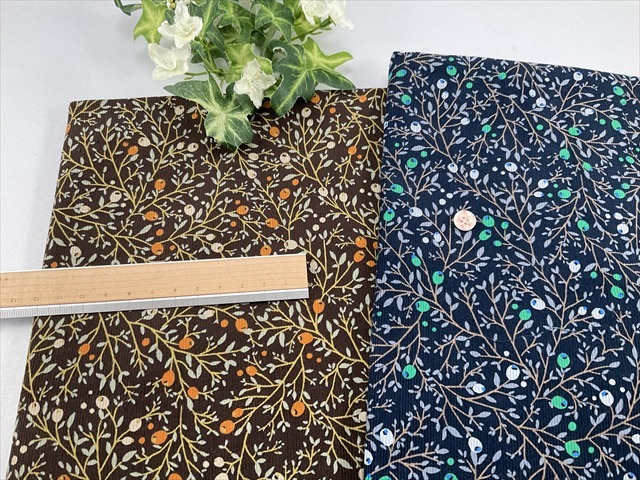 フラワーシャツコーデュロイ