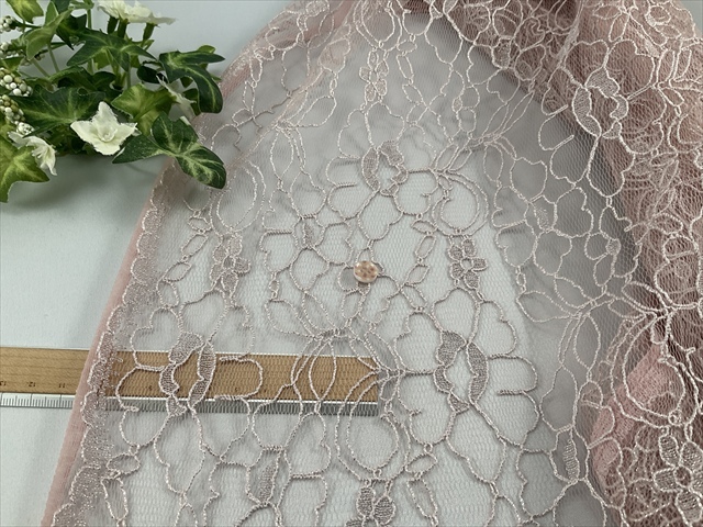 片耳スカララメコイルコードレースピンク