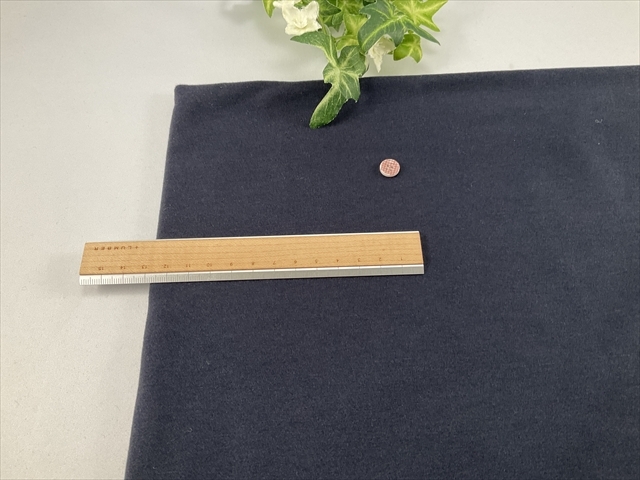 ラグウォーム微起毛ベア天ダークネイビー