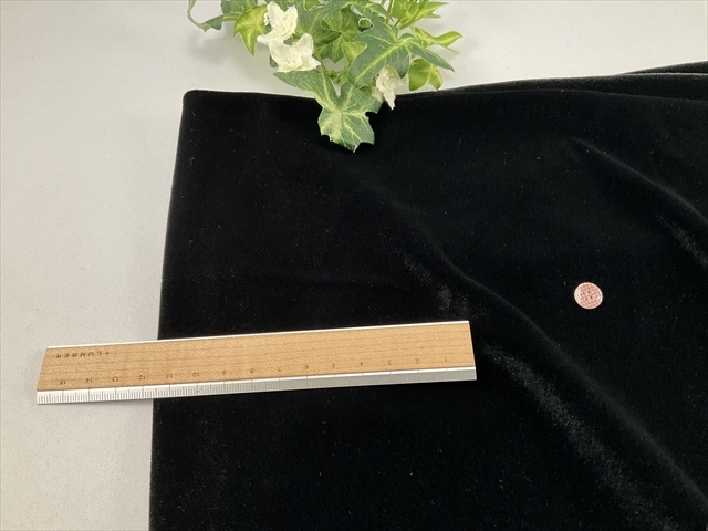 くったりベロアニットブラック