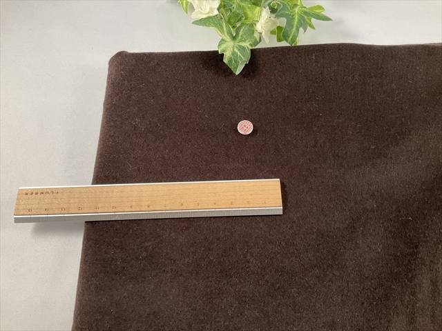 ストレッチ別珍ダークブラウン